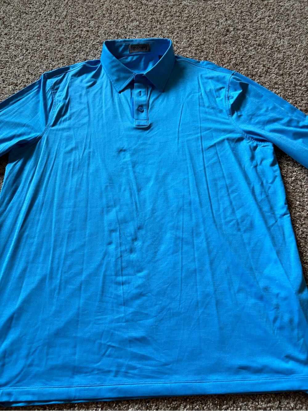 G/FORE Men's Bright Blue Performance Polo
